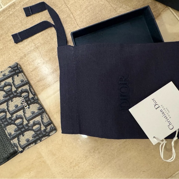 DIOR MENS CARDHOLDER. OBLIQUE cardholder. - Picture 11 of 11